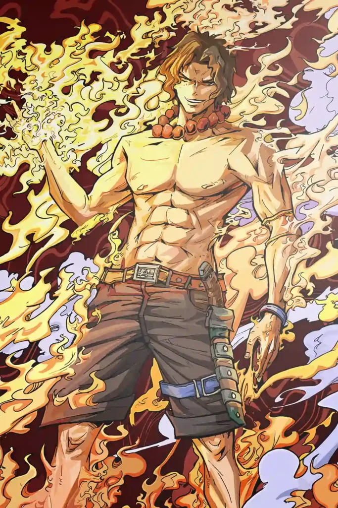 Ace One Piece Original Image Bespoke Printed Metal Poster