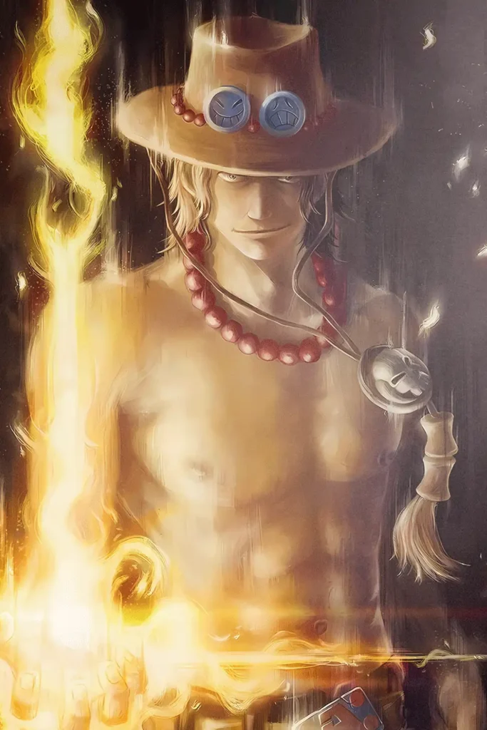 Ace One Piece Original Image Premium Aluminium Metal Wall Art