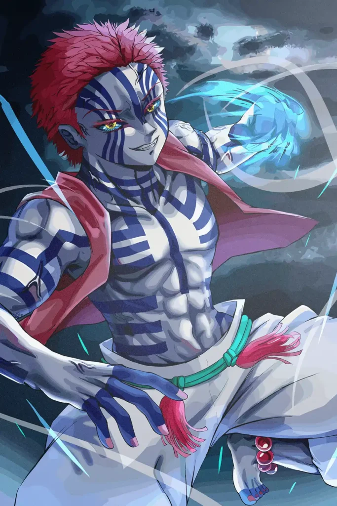 Akaza Demon Slayer Original Image Bespoke Metal Print Poster