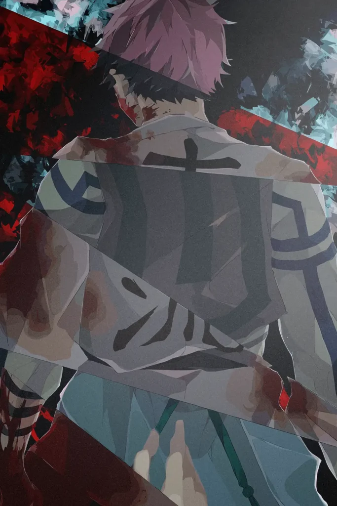 Akaza Demon Slayer Original Image Unique Metal Print Poster