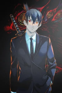 Aki Hayakawa Chainsaw Man Original Image Premium Metal Wall Art