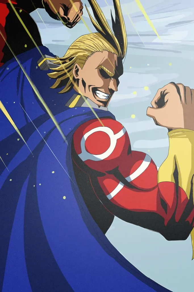 All Might My Hero Academia Original Image Aluminium Metal Print