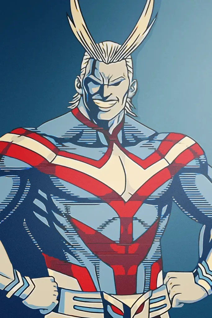 All Might My Hero Academia Original Image Deluxe Metal Poster