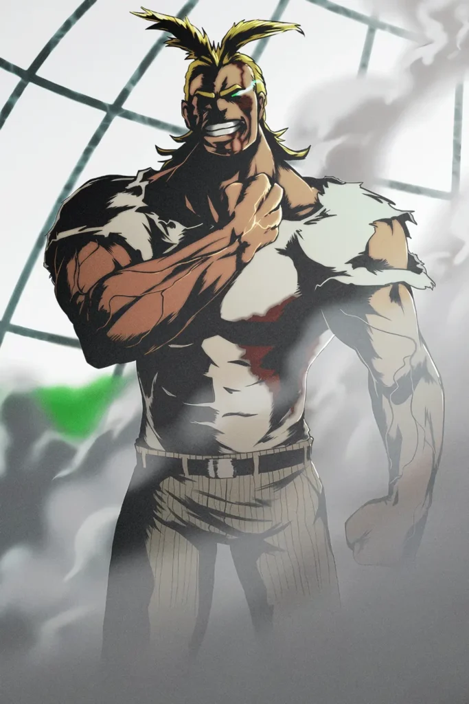 All Might My Hero Academia Original Image Exclusive Metal Poster