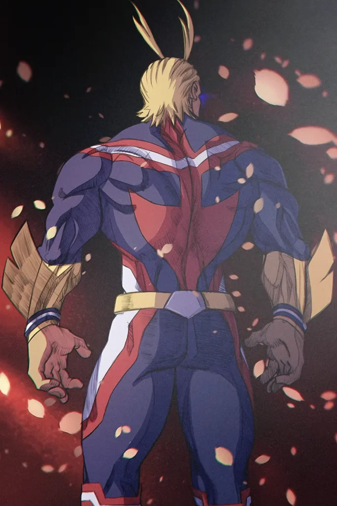 All Might My Hero Academia Original Image Exclusive Metal Print