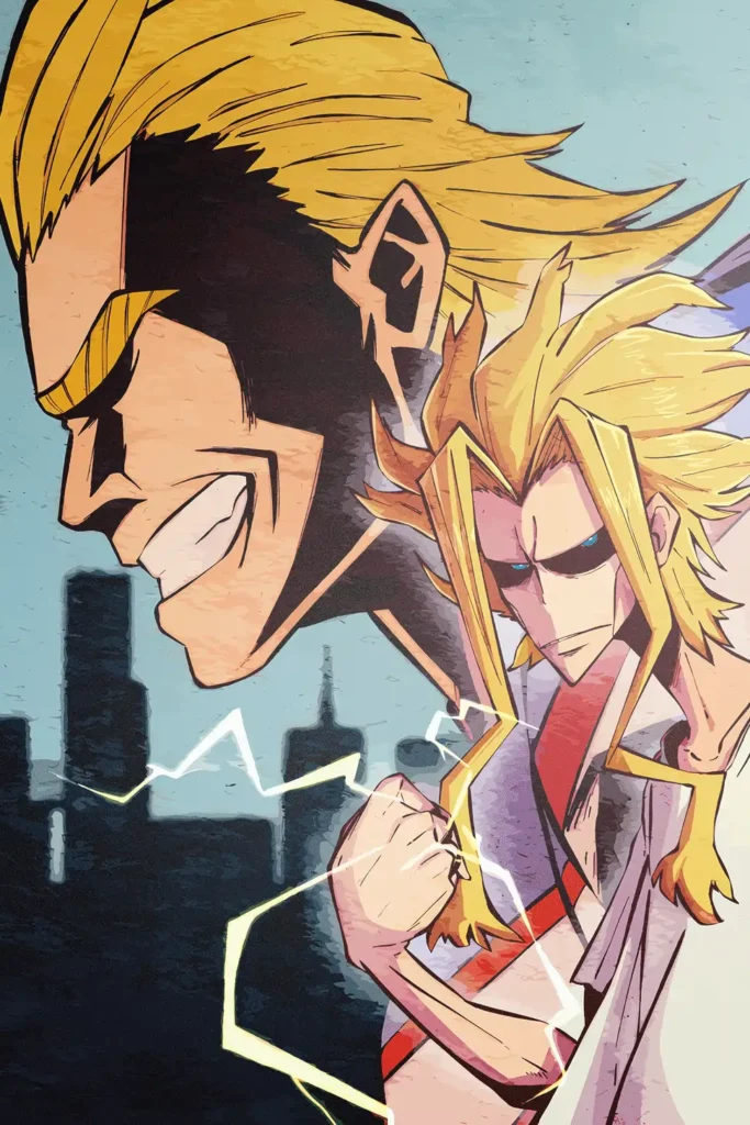 All Might My Hero Academia Original Image Exquisite Metal Poster