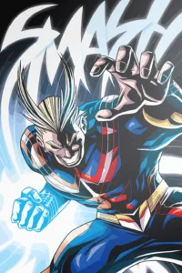 All Might My Hero Academia Original Image Exquisite Metal Print Poster
