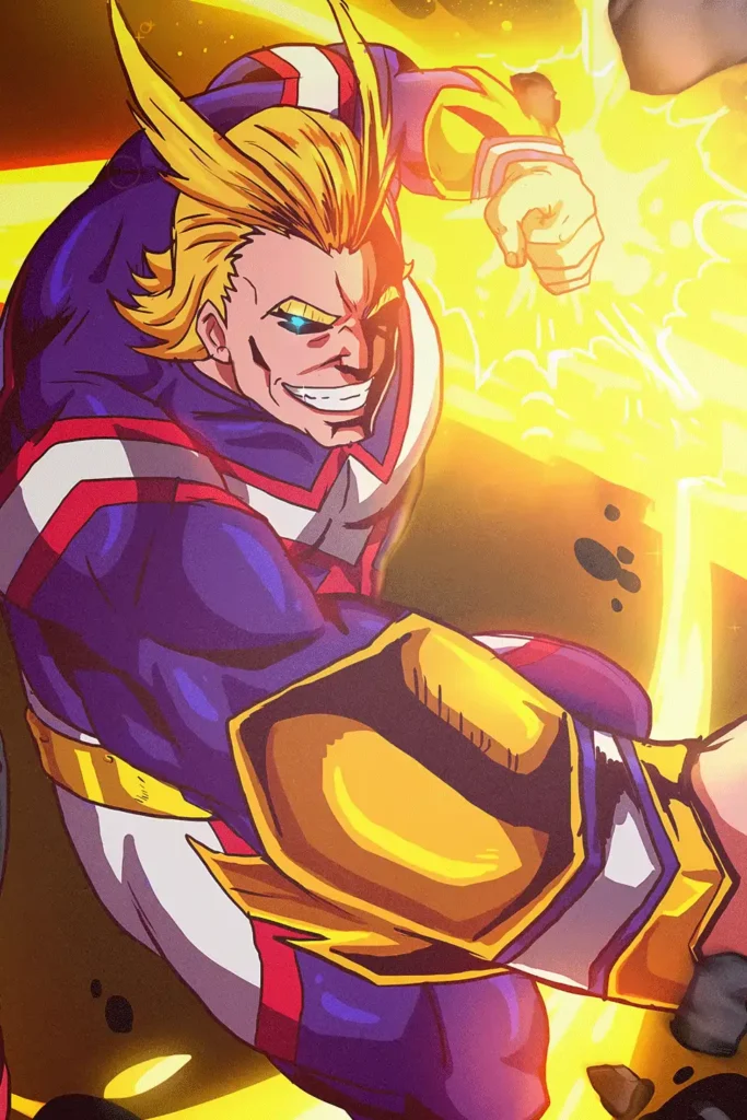 All Might My Hero Academia Original Image Exquisite Metal Wall Art Poster