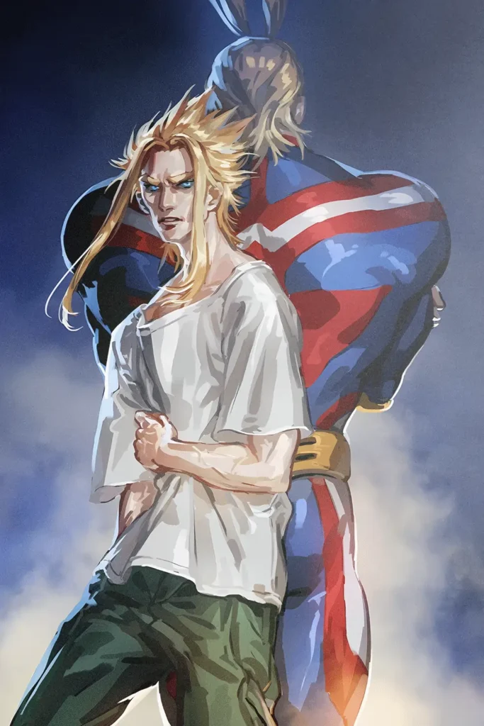 All Might My Hero Academia Original Image High Quality Metal Print