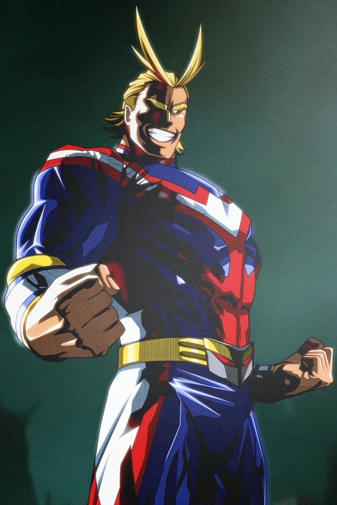 All Might My Hero Academia Original Image High Quality Printed Metal Wall Art