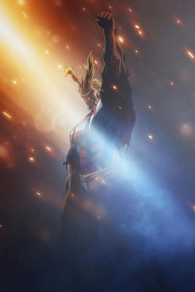 All Might My Hero Academia Original Image Outstanding Metal Wall Art Poster