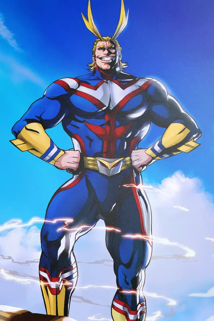 All Might My Hero Academia Original Image Printed Metal Wall Art