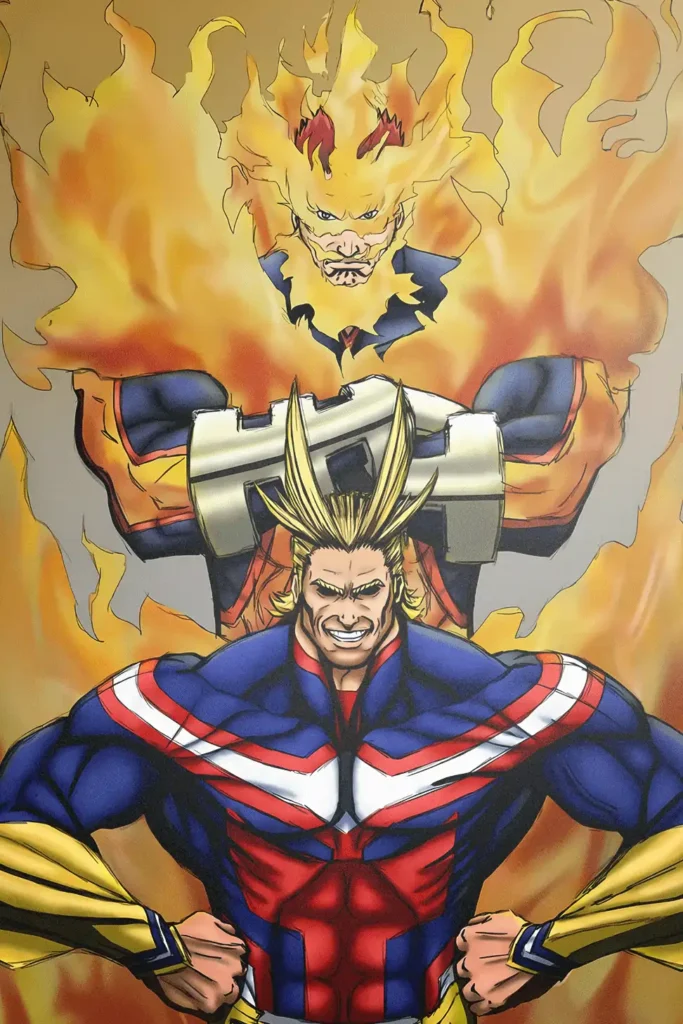 All Might My Hero Academia Original Image Metal Poster