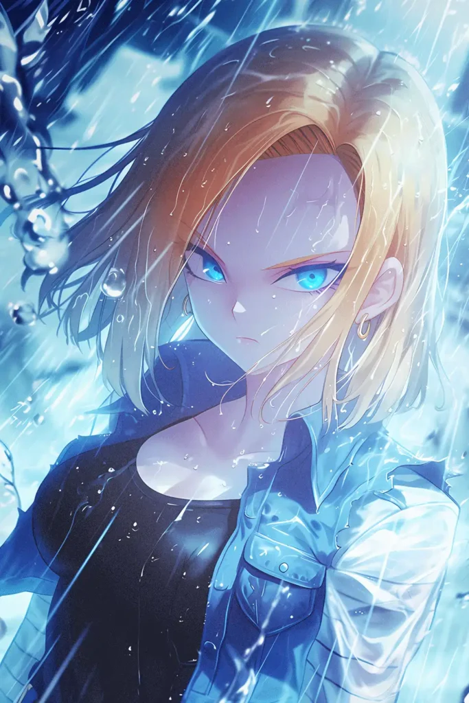 Android 18 Character Design Android 18 Posters