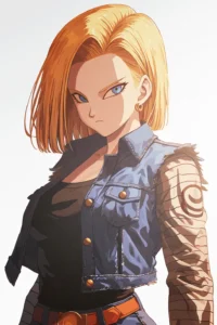 Android 18 Dragon Ball Original Image Printed Deluxe Metal Wall Poster