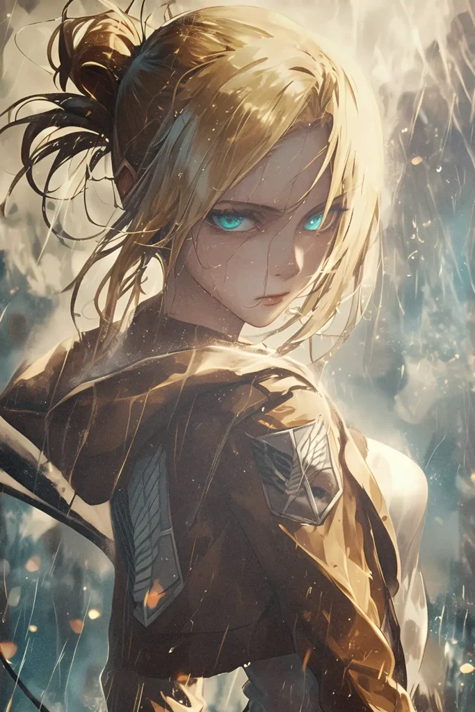 Annie Leonhart Attack On Titan Original Image Aluminium Metal Print