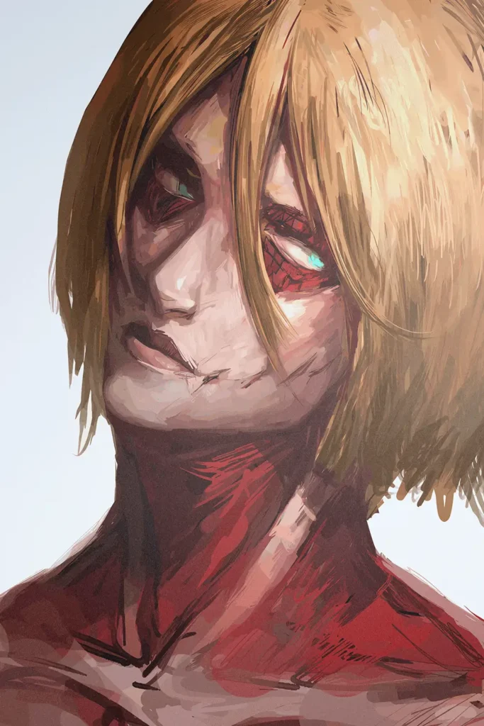 Annie Leonhart Attack On Titan Original Image Bespoke Metal Print Poster