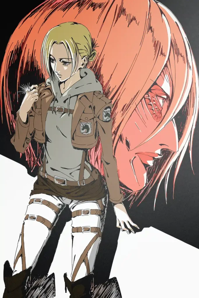 Annie Leonhart Attack On Titan Original Image Bespoke Printed Metal Wall Art