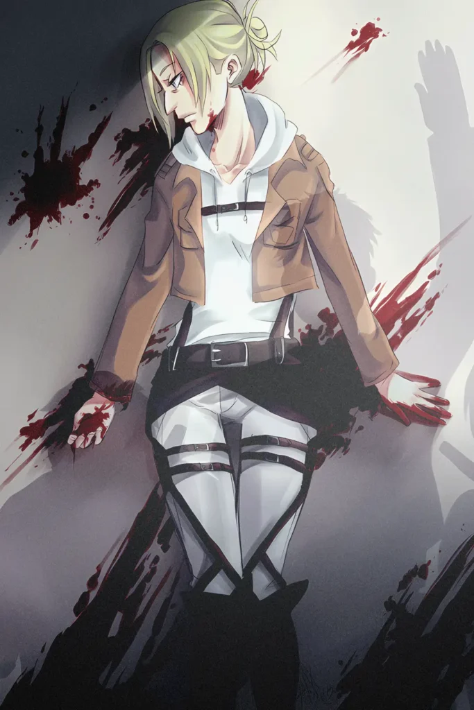 Annie Leonhart Attack On Titan Original Image Deluxe Metal Poster