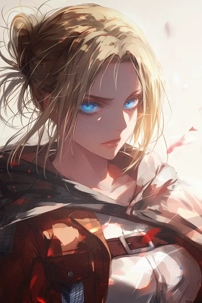 Annie Leonhart Attack On Titan Original Image Deluxe Metal Print