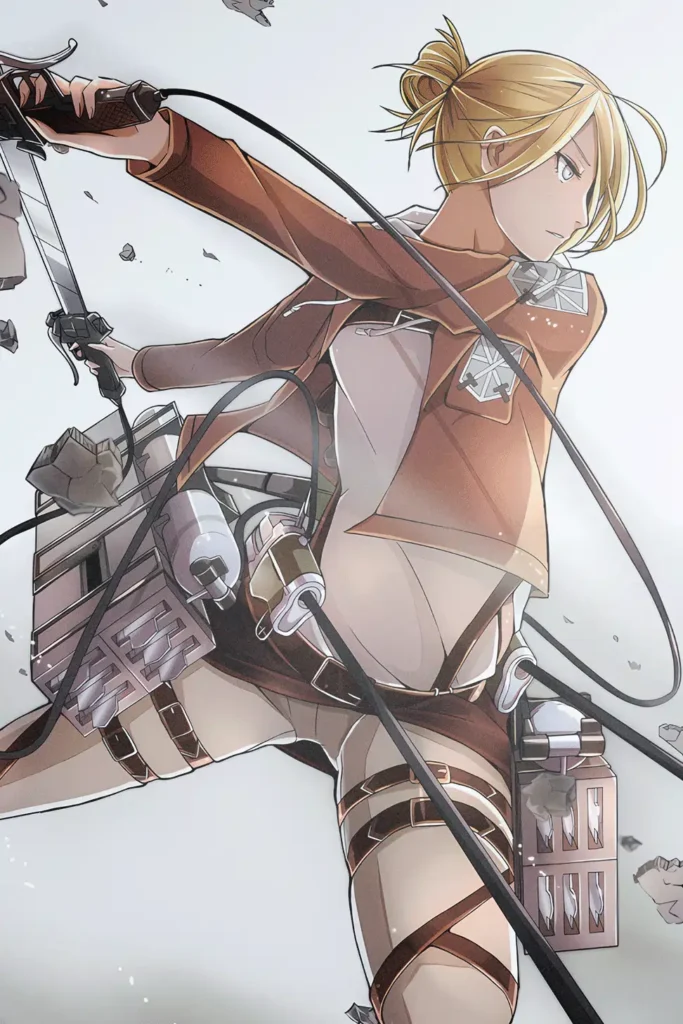 Annie Leonhart Attack On Titan Original Image Deluxe Printed Metal Wall Art