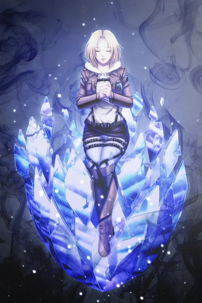 Annie Leonhart Attack On Titan Original Image Exclusive Metal Print