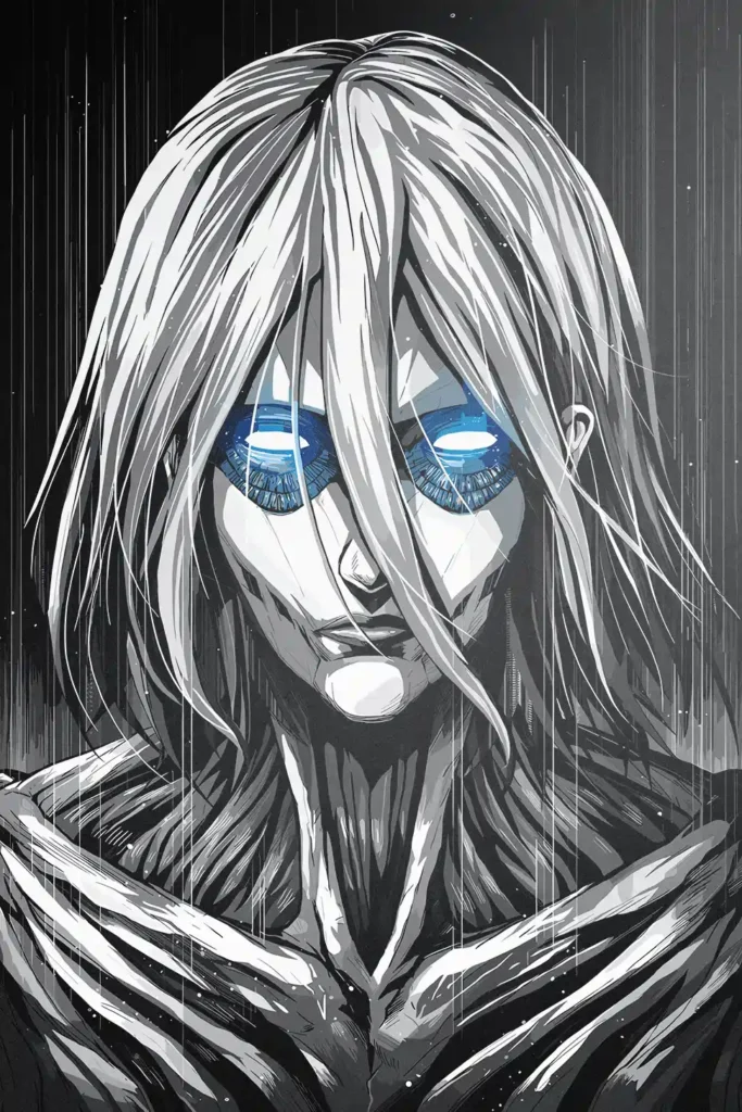 Annie Leonhart Attack On Titan Original Image Exquisite Metal Print Wall Art