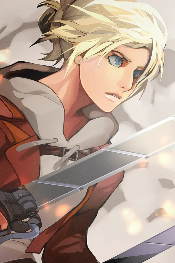 Annie Leonhart Attack On Titan Original Image High Quality Aluminium Printed Metal Poster
