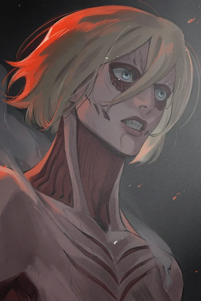 Annie Leonhart Attack On Titan Original Image High Quality Printed Metal Poster