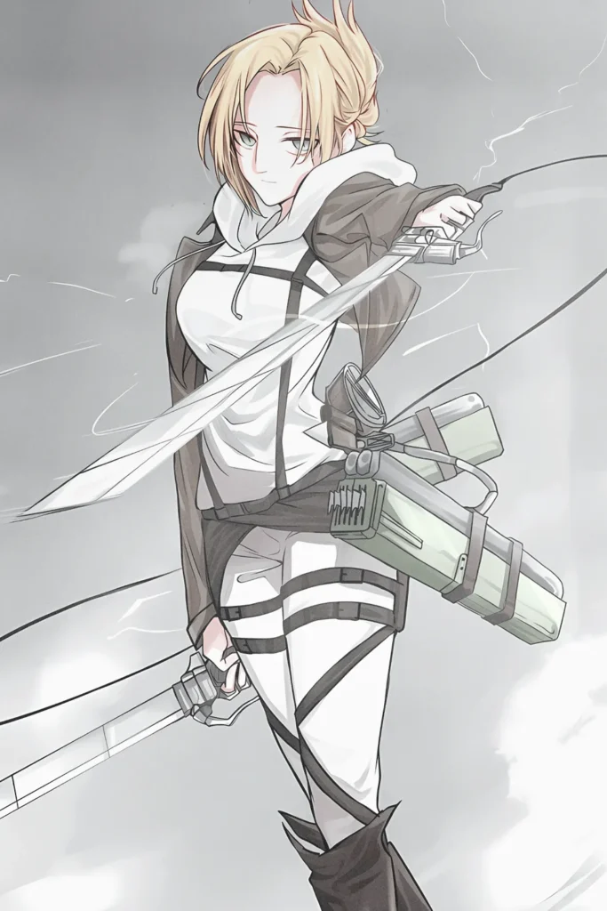 Annie Leonhart Attack On Titan Original Image Outstanding Printed Metal Wall Art