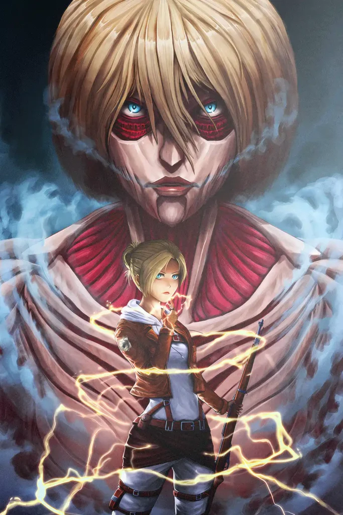 Annie Leonhart Attack On Titan Original Image Premium Aluminium Metal Wall Art