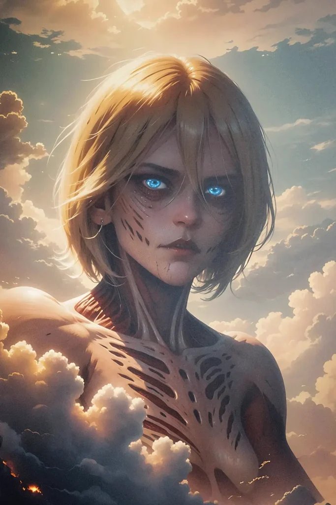 Annie Leonhart Attack On Titan Original Image Premium Metal Print