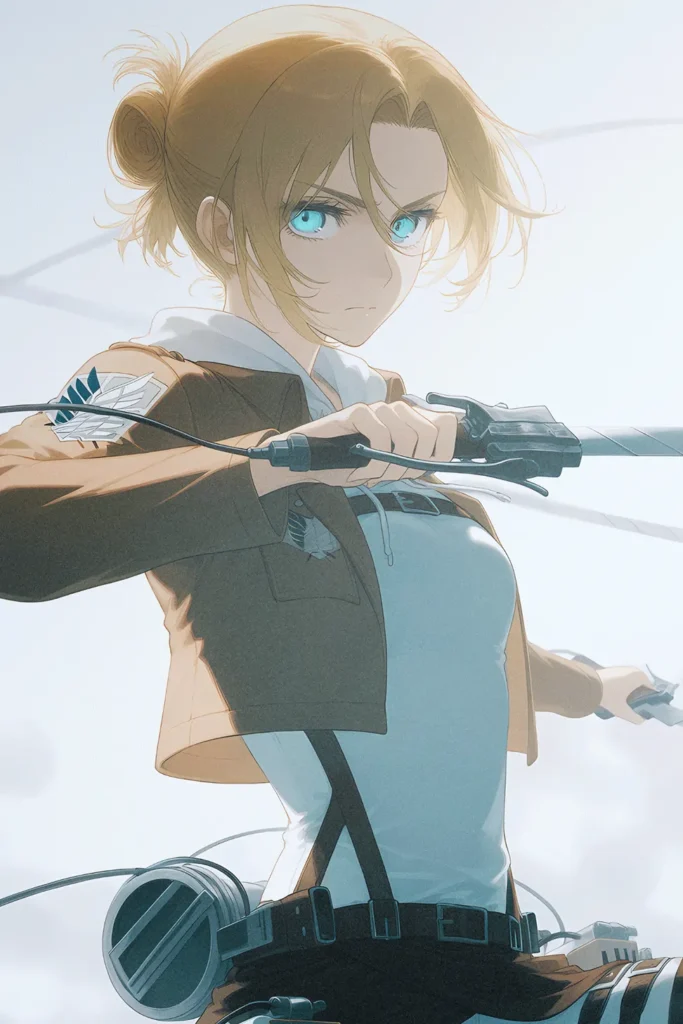 Annie Leonhart Attack On Titan Original Image Printed Metal Wall Art