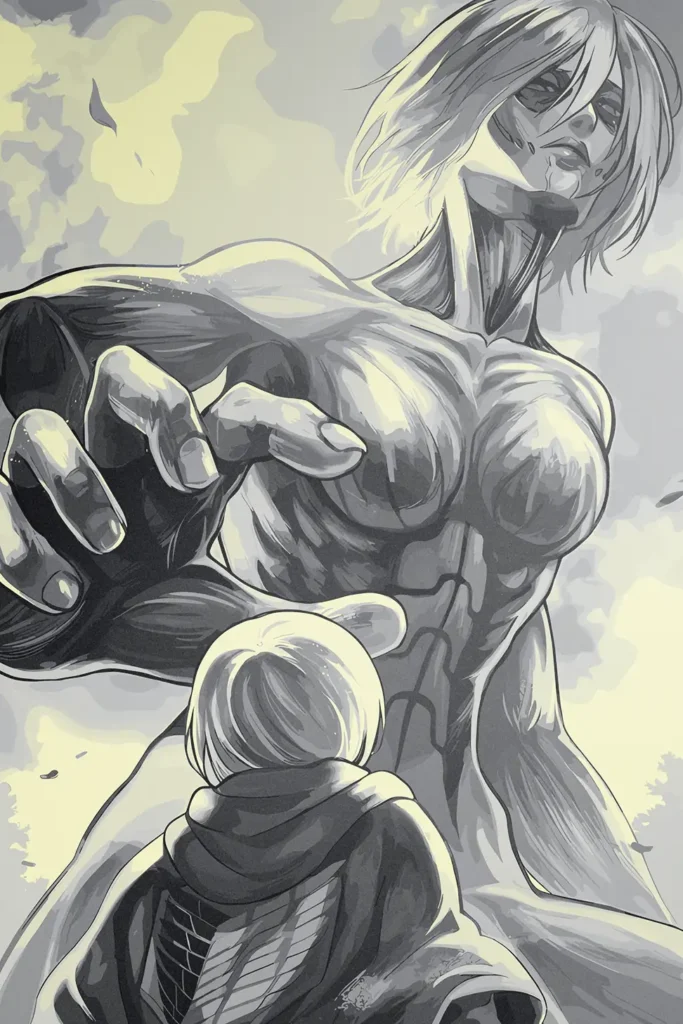 Annie Leonhart Attack On Titan Original Image Premium Metal Poster