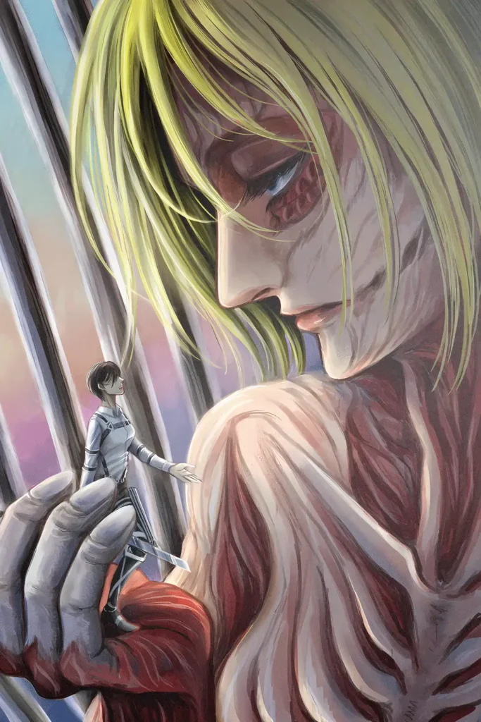 Annie Leonhart Attack On Titan Original Image Metal Wall Poster