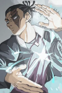 Aoi Todo Jujutsu Kaisen Original Image Deluxe Metal Print
