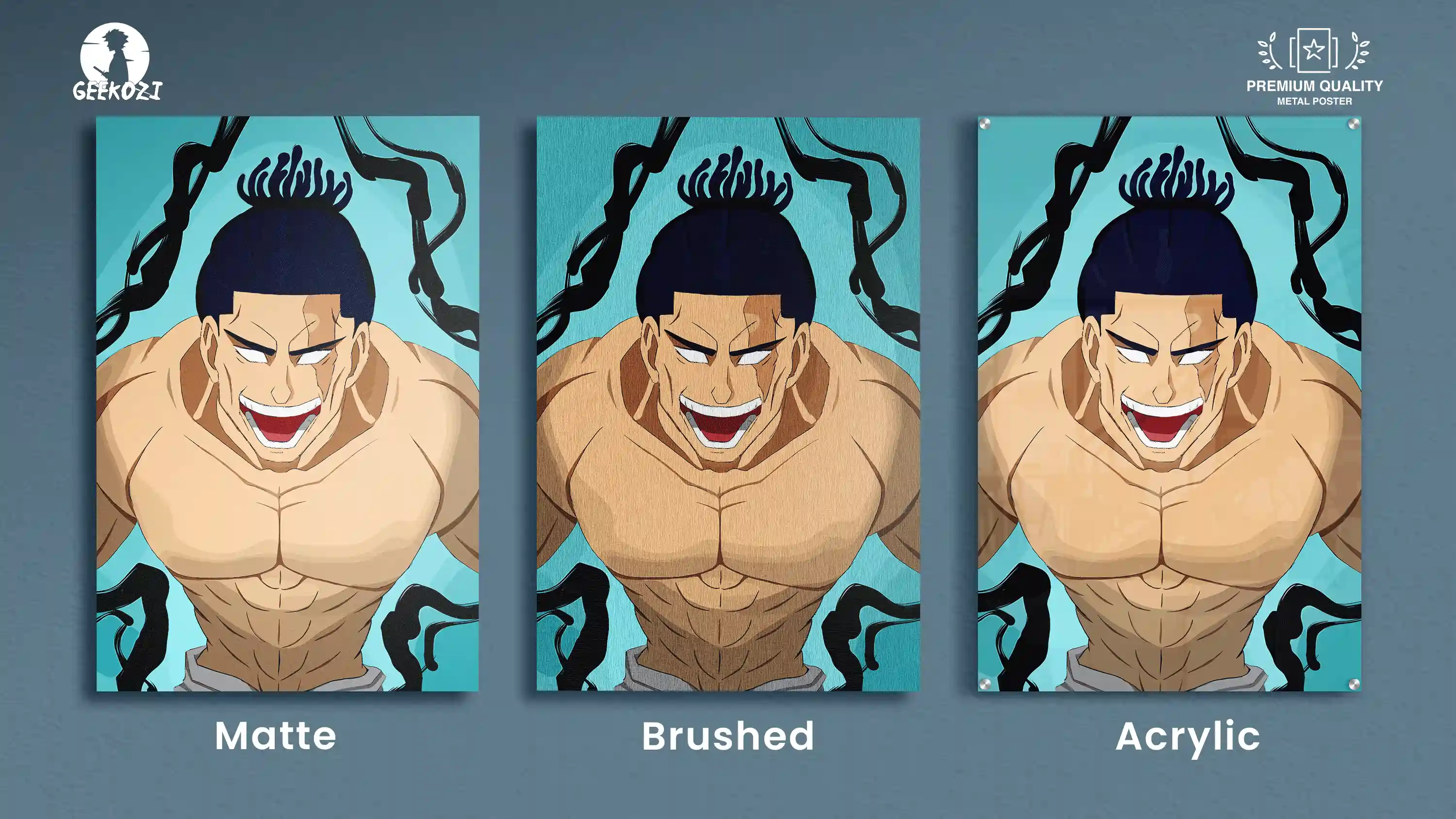 Aoi Todo Jujutsu Kaisen All Product Types Printed Metal Poster