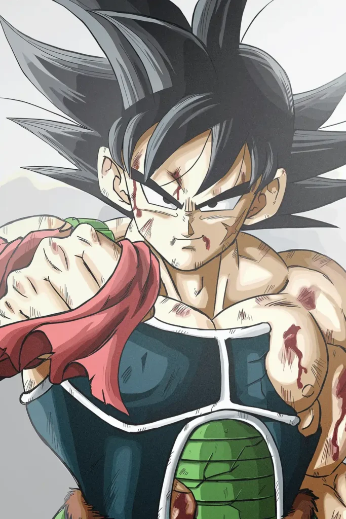 Bardock Dragon Ball Original Image Aluminium Metal Poster