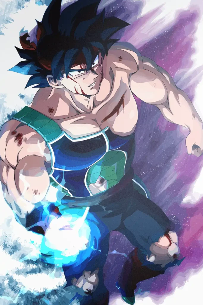 Bardock Dragon Ball Original Image Aluminium Metal Print