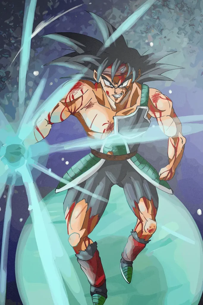 Bardock Dragon Ball Original Image Bespoke Metal Wall Poster