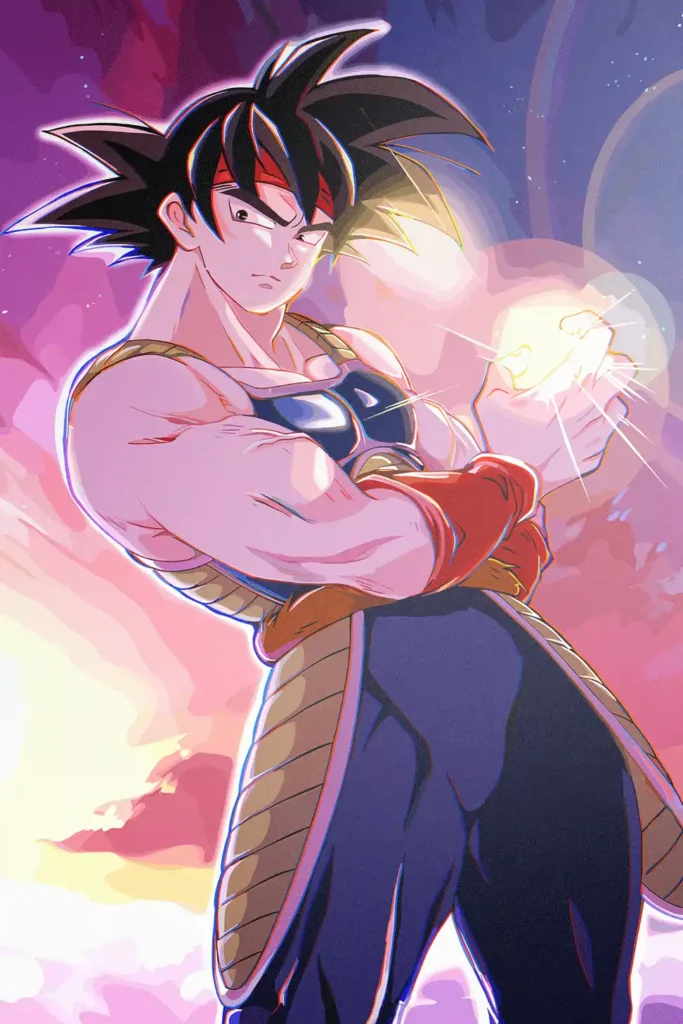 Bardock Dragon Ball Original Image Bespoke Printed Metal Poster