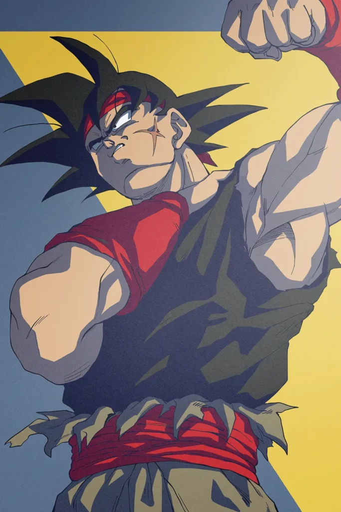 Bardock Dragon Ball Original Image Deluxe Printed Metal Wall Art