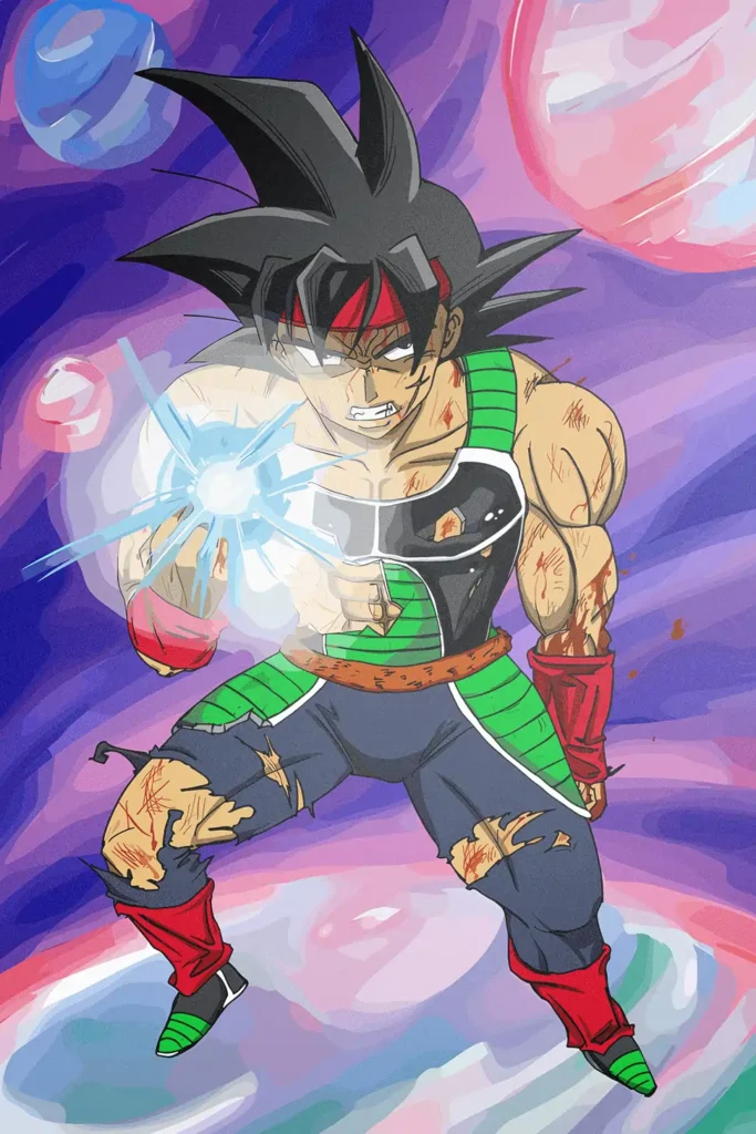 Bardock Dragon Ball Original Image Exquisite Metal Poster
