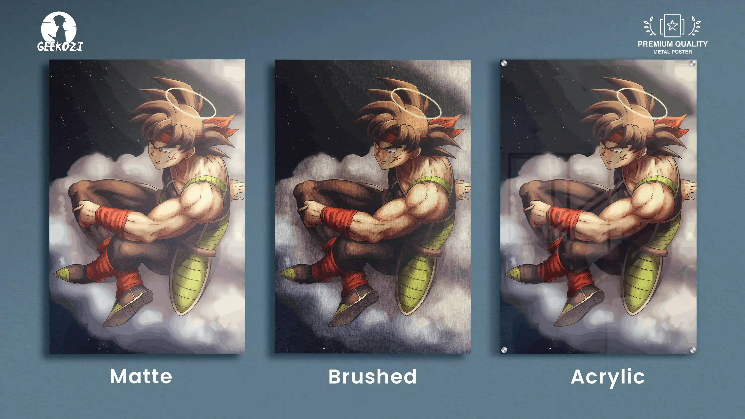 Bardock Dragon Ball All Product Types Exquisite Metal Wall Art Poster