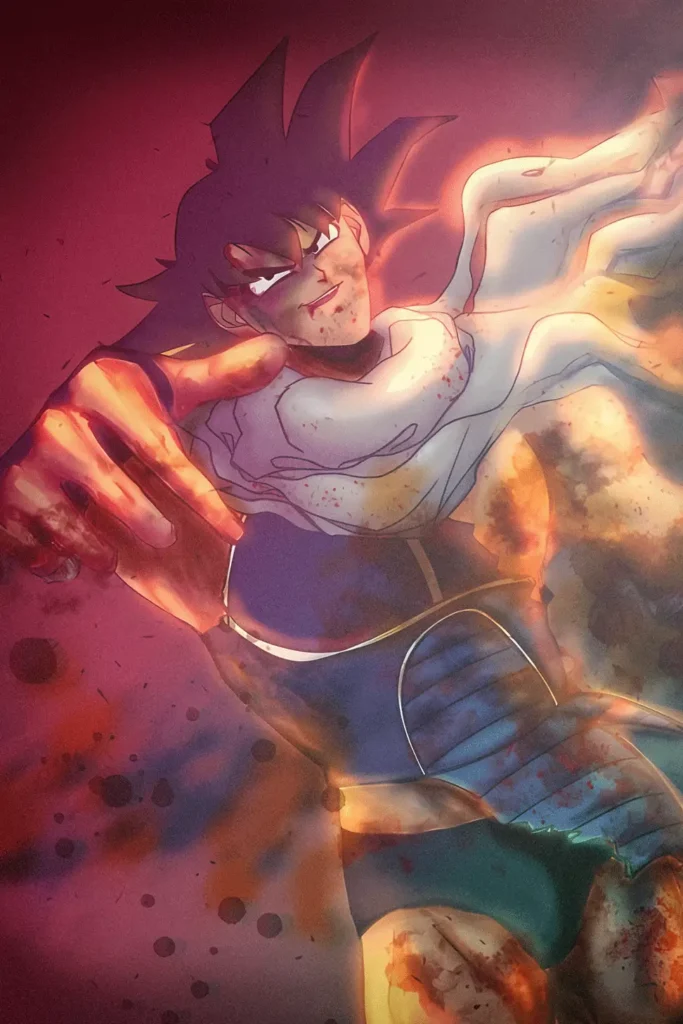 Bardock Dragon Ball Original Image Exquisite Printed Metal Wall Art