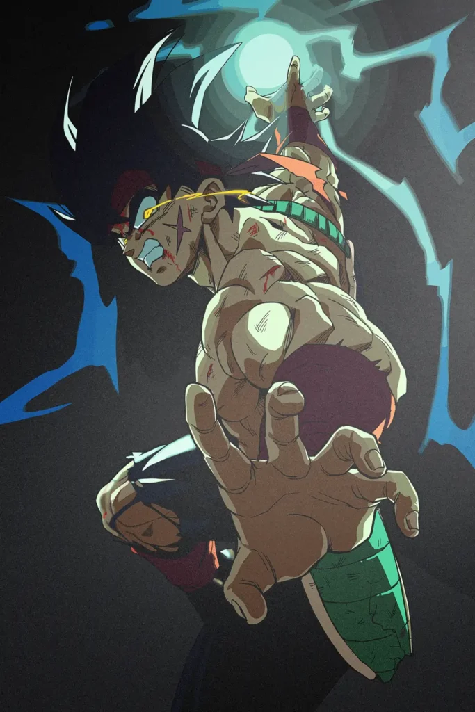Bardock Dragon Ball Original Image High Quality Metal Print