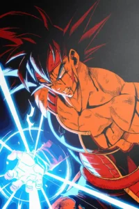 Bardock Dragon Ball Original Image Metal Print Poster