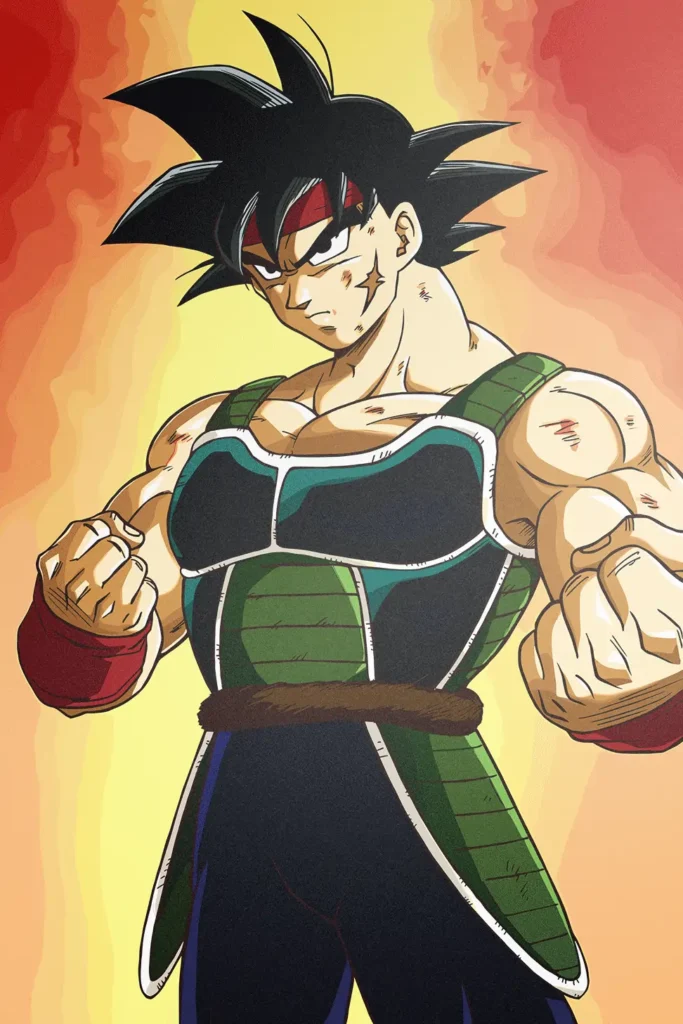 Bardock Dragon Ball Original Image Outstanding Metal Print Poster