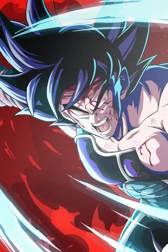 Bardock Dragon Ball Original Image Premium Metal Print