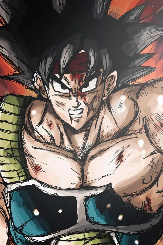 Bardock Dragon Ball Original Image Stellar Metal Poster